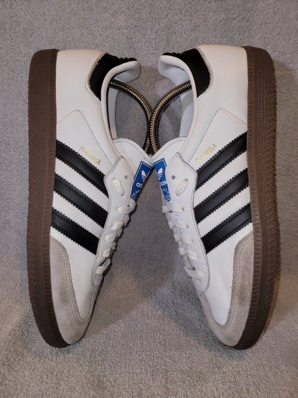 Adidas Originals Samba OG White Black Gum Men’s Size 9.5 Sneaker B75806 - Picture 3 of 15